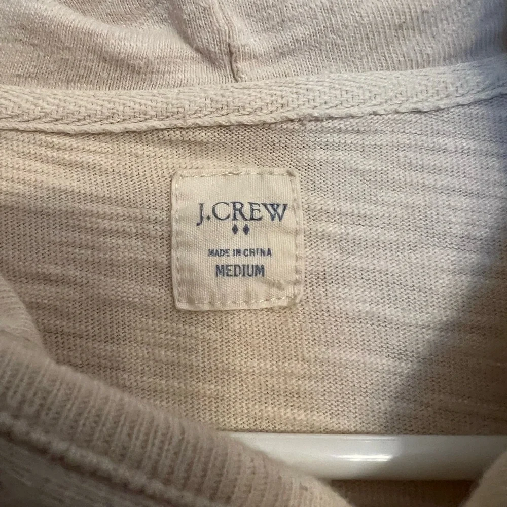 J.Crew three button lightweight‎ hoodie size M